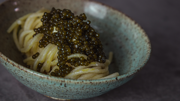 Caviar pasta recipe. 