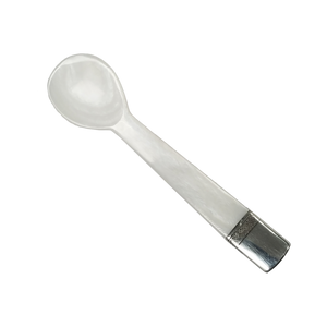 Freshwater Spoon with Engraved Silver Plated Tip