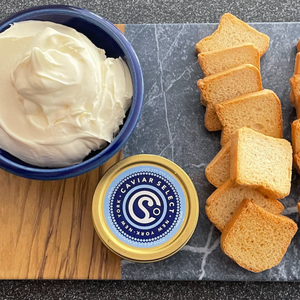 Shop the highest-quality caviar and creme fraiche